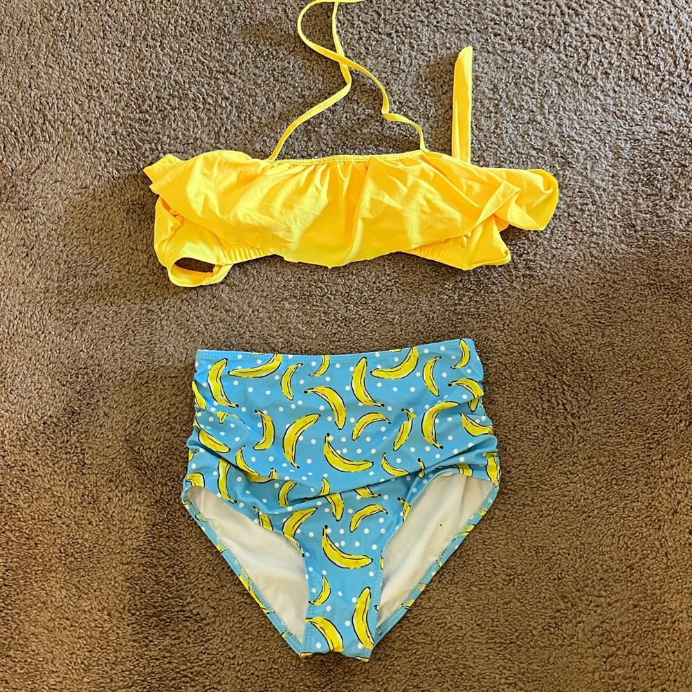 High waisted banana bikini